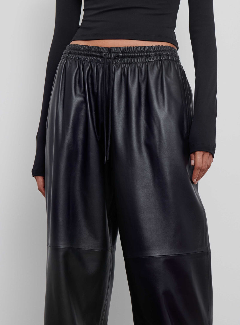 Leather Track Pant